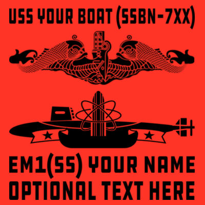 Custom: Ohio Class Ballistic Submarine - Youth Poly-Rich Tee Design
