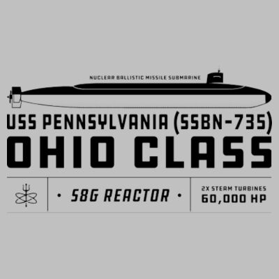 Personalized Ohio Class Ballistic Submarine - 2 sided - Pub Style Stainless Steel Bottle Opener Design