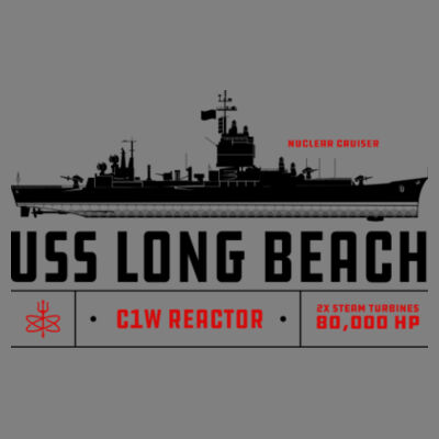 Custom USS Long Beach Cruiser - 17 oz Stainless Steel Pint Glass (HLCC) Design