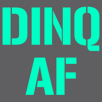 Dinq AF (GITD) - Triblend Short Sleeve T-Shirt Design