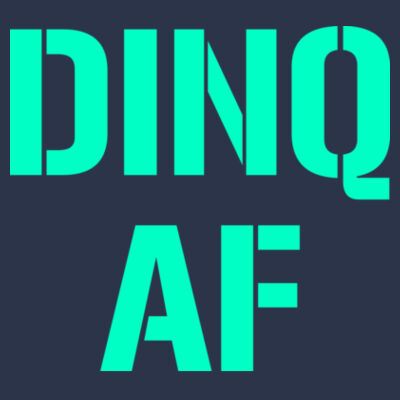 Dinq AF (GITD) - Tailgate Hoodie with Beverage Insulator & Bottle Opener Design
