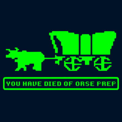 You Have Died of ORSE Prep (Lime) - Men's CVC Crew Design