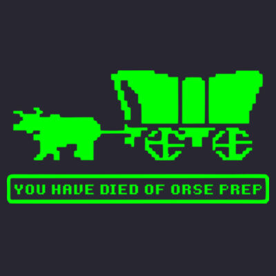 You Have Died of ORSE Prep (Lime) - Champion Adult Reverse Weave® 12 oz. Crew Design
