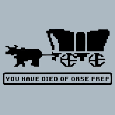You Have Died of ORSE Prep  (Blackout) - JAmerica Unisex Poly Fleece Striped Pullover Hoodie Design