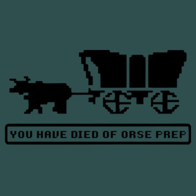 You Have Died of ORSE Prep  (Blackout) - Unisex V Neck Poly-Rich Tee Design