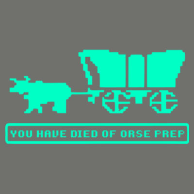 You Have Died of ORSE Prep  (GITD) - Tailgate Hoodie with Beverage Insulator & Bottle Opener Design