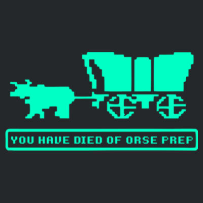 You Have Died of ORSE Prep  (GITD) - Adult Ultra Cotton®  Long-Sleeve T-Shirt Design