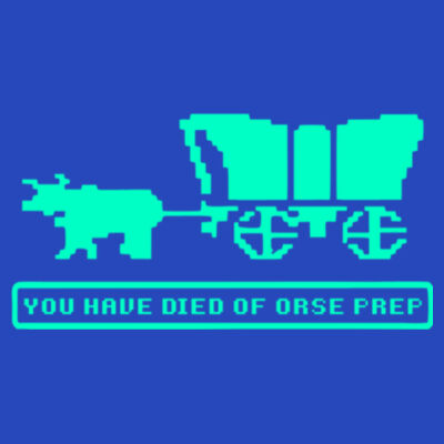 You Have Died of ORSE Prep  (GITD) - Champion Adult Reverse Weave® 12 oz. Crew Design