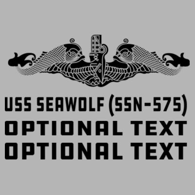 Blackout USS Seawolf (SSN-575) - Light Long Sleeve Ultra Performance Active Lifestyle T Shirt Design