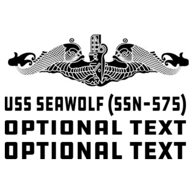 Blackout USS Seawolf (SSN-575) - Adult Colorblock Cosmic Pullover Hood (S)  Design