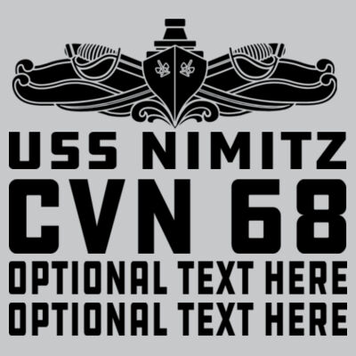 Custom: Nimitz Class Aircraft Carrier (SW) - Light Youth/Adult Ultra Performance Active Lifestyle T Shirt 2 Design