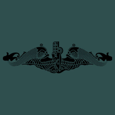 Blackout Dolphins - Unisex Poly-Rich Tee Design
