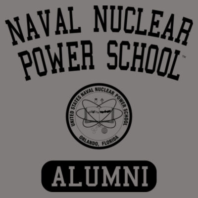 Blackout Navy Nuclear Power School Alumni - Orlando  - Adult Heavy Blend Heather Royal or Red 60/40 Fleece Crew (S) Design