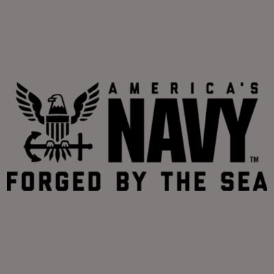 Blackout America's Navy Forged by the Sea - Adult Heavy Blend Heather Royal or Red 60/40 Fleece Crew (S) Design