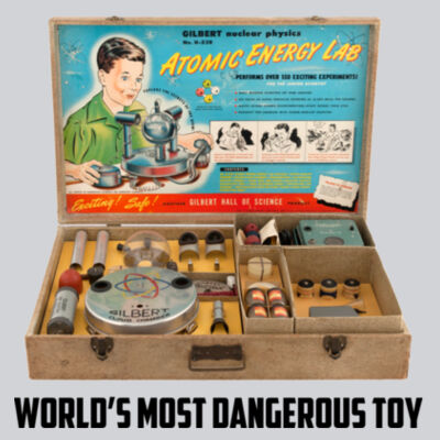 Atomic Energy Lab - World's Most Dangerous Toy - Adult Shadow Tonal Heather Short-Sleeve Training T-Shirt Design