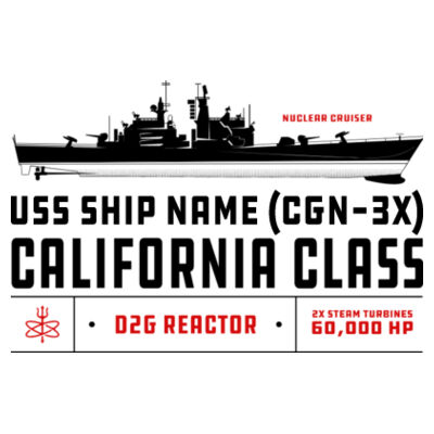California Class Nuclear Cruiser - Ceramic Stein with Gold Trim (HLCC) Design