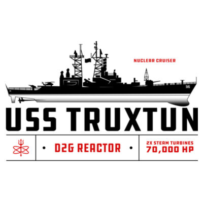 USS Truxtun Nuclear Cruiser - Ceramic Stein with Gold Trim (HLCC) Design