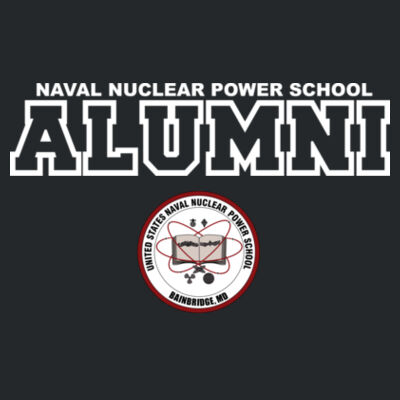 Naval Nuclear Power School Bainbridge Alumni (Horizontal)  - DryBlend™ Pullover Unisex Hooded Sweatshirt Design