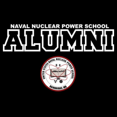 Naval Nuclear Power School Bainbridge Alumni (Horizontal)  - Ladies' Sueded V-Neck Hooded Sweatshirt Design