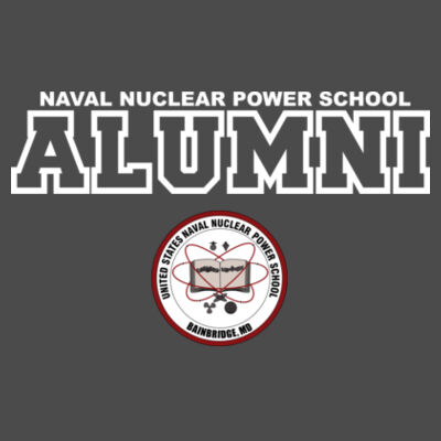 Naval Nuclear Power School Bainbridge Alumni (Horizontal)  - Unisex American Apparel Triblend T-Shirt Design