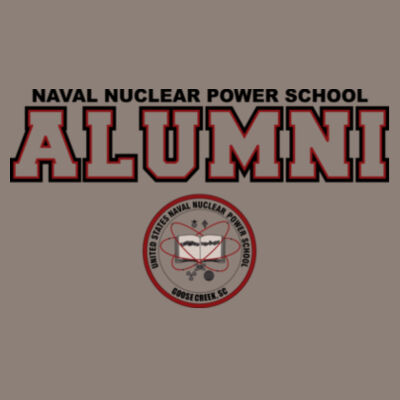 Naval Nuclear Power School Goose Creek, SC Alumni (Horizontal) - (S) Unisex Tri-Blend Three-Quarter Sleeve Baseball Raglan Tee Design