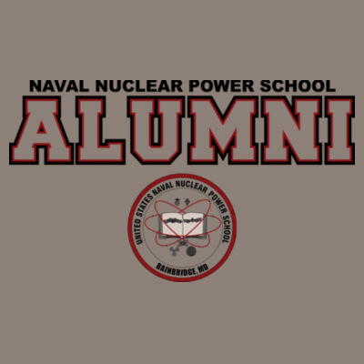 Naval Nuclear Power School Bainbridge Alumni (Horizontal)  - (S) Unisex Tri-Blend Three-Quarter Sleeve Baseball Raglan Tee Design