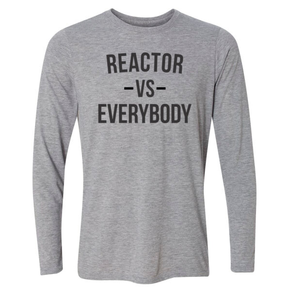 Reactor vs Everybody - Light Long Sleeve Ultra Performance Active Lifestyle T Shirt Thumbnail