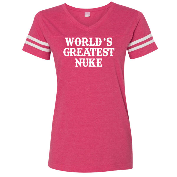 World's Greatest Nuke - LAT Ladies' Football Fine Jersey T-Shirt Thumbnail