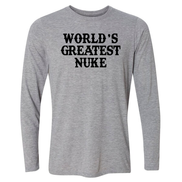 World's Greatest Nuke - Light Long Sleeve Ultra Performance Active Lifestyle T Shirt Thumbnail