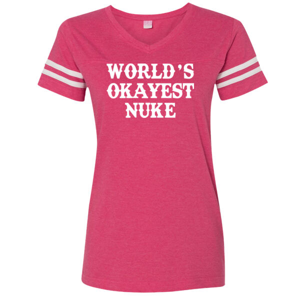 World's Okayest Nuke - LAT Ladies' Football Fine Jersey T-Shirt Thumbnail