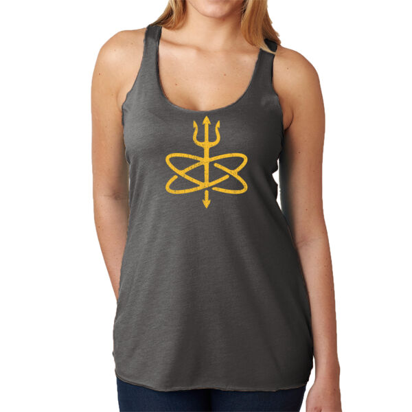 Atomic Trident of Poseidon - Ladies' Triblend Racerback Tank Thumbnail