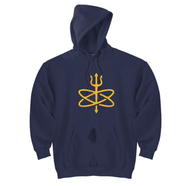 Atomic Trident of Poseidon - DryBlend™ Pullover Unisex Hooded Sweatshirt Thumbnail