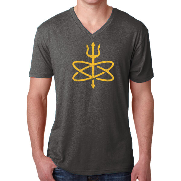 Atomic Trident of Poseidon - Men's Triblend V Neck Thumbnail