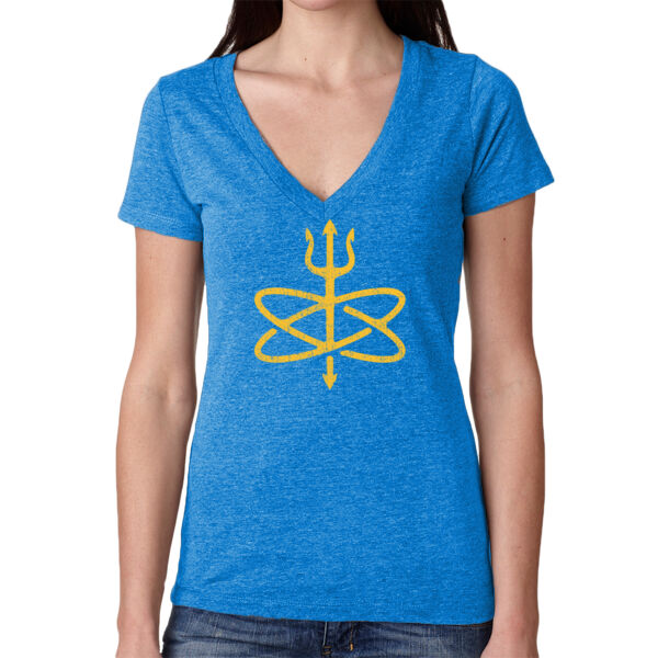 Atomic Trident of Poseidon - Ladies' Triblend Deep V Thumbnail