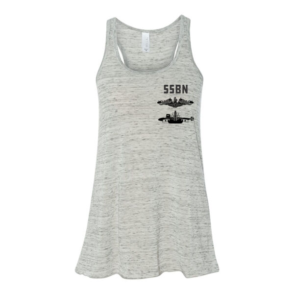 Ohio Class Ballistic Submarine - Bella Ladies' Flowy Racerback Tank (S) Thumbnail