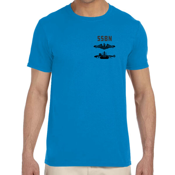 Ohio Class Ballistic Submarine - Adult Softstyle® 4.5 oz. Heather Color T-Shirt (S) Thumbnail