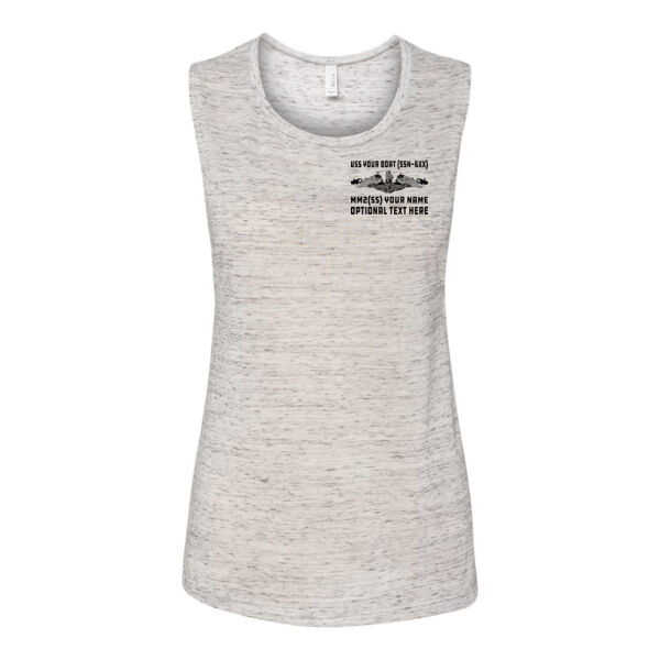 Custom: Los Angeles Class Attack Submarine - Light Youth/Adult Ultra Performance Active Lifestyle T  - Bella Flowy Scoop Muscle Tank (S) Thumbnail