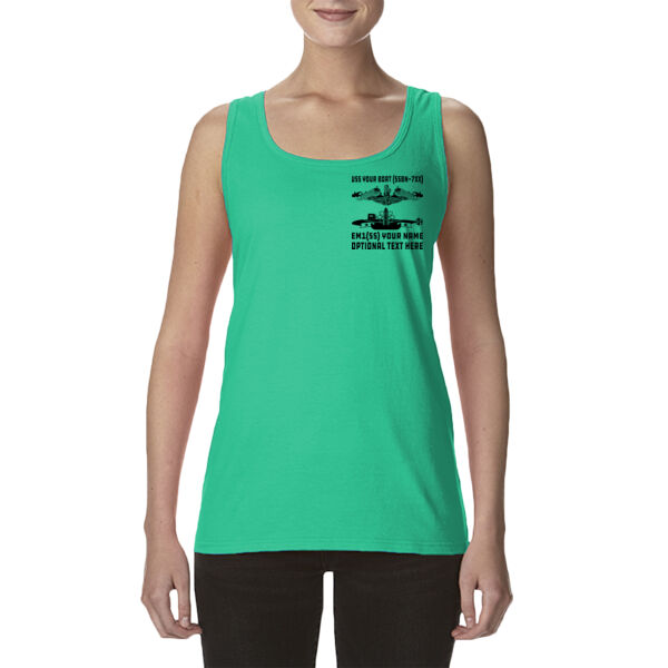 Custom: Ohio Class Ballistic Submarine - Ladies' Softstyle®  4.5 oz. Racerback Tank (S) Thumbnail