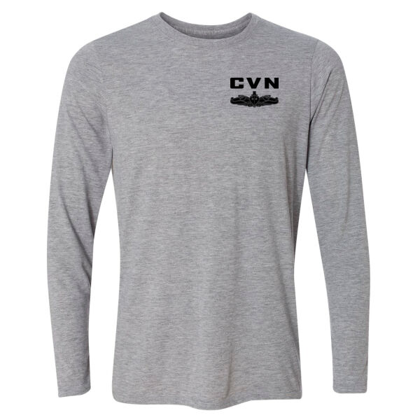 Ford Class Aircraft Carrier (SW) - Light Long Sleeve Ultra Performance Active Lifestyle T Shirt Thumbnail