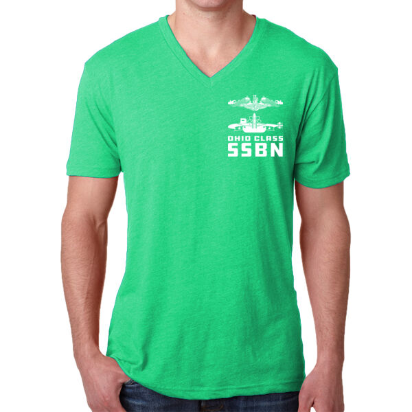 Ohio Class Ballistic Submarine - Men's Triblend V Neck Thumbnail