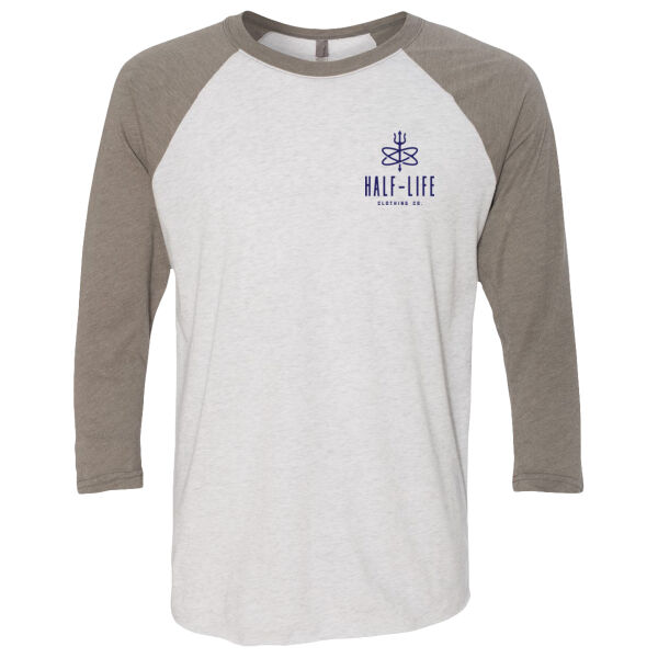 Atomic Crow - (S) Unisex Tri-Blend Three-Quarter Sleeve Baseball Raglan Tee Thumbnail