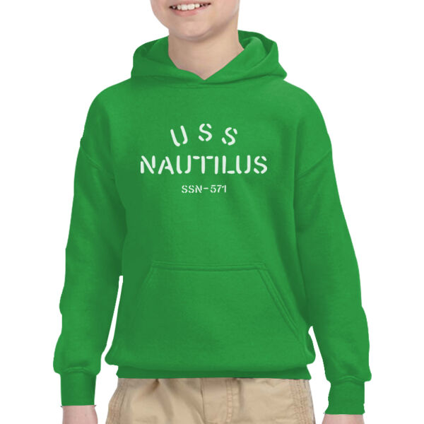 USS Nautilus - Underway on Nuclear Power - Heavy Blend™ Youth 8 oz., 50/50 Hood Thumbnail