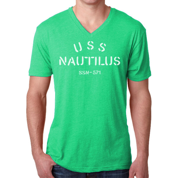 USS Nautilus - Underway on Nuclear Power - Men's Triblend V Neck Thumbnail