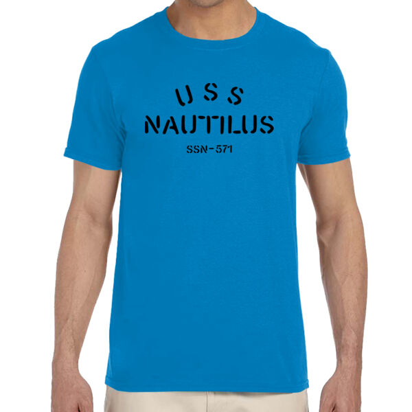 USS Nautilus - Underway on Nuclear Power - Adult Softstyle® 4.5 oz. Heather Color T-Shirt (S) Thumbnail