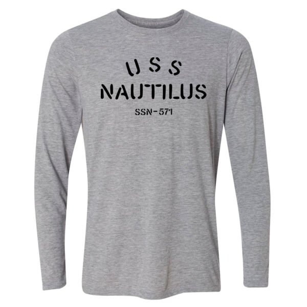 USS Nautilus - Underway on Nuclear Power - Light Youth Long Sleeve Ultra Performance Active Lifestyle T Shirt Thumbnail