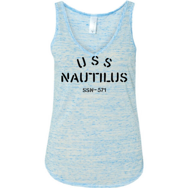 USS Nautilus - Underway on Nuclear Power - Ladies' Flowy V-Neck Tank Thumbnail