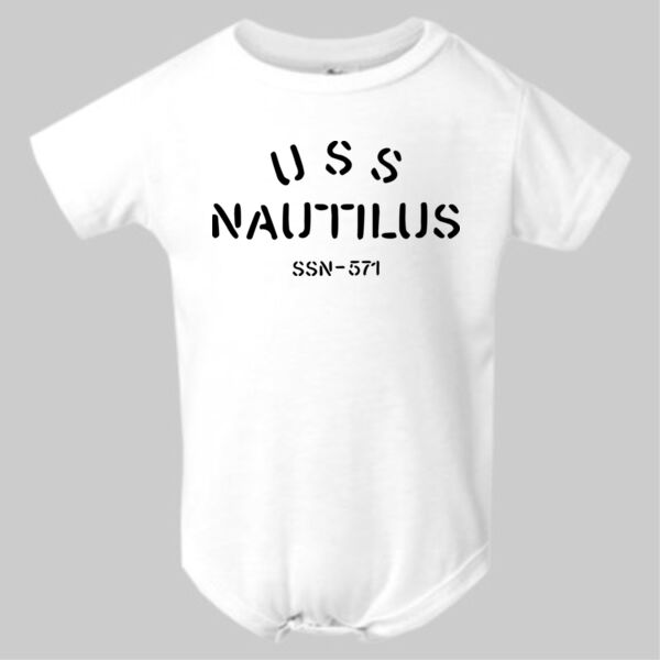 USS Nautilus - Underway on Nuclear Power - Infant Polyester Bodysuit Onsie Thumbnail