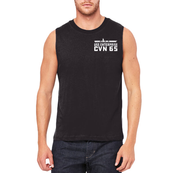 USS Enterprise Original Island - Carrier - Unisex Jersey Muscle Tank Thumbnail