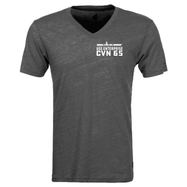 USS Enterprise Original Island - Carrier - Triblend V-Neck T-Shirt Thumbnail