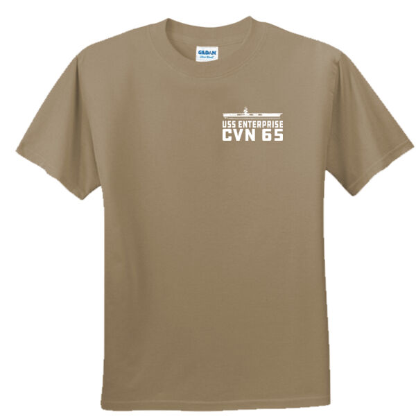 USS Enterprise with '82-2012 Island - Unisex or Youth Ultra Cotton™ 100% Cotton T Shirt Thumbnail